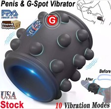 Penis Cock Ring Vibrator G-spot Dildo Massager Sex Toys For Women Men Couples