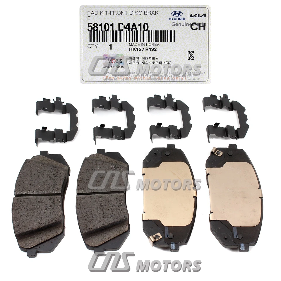 ⭐GENUINE⭐ Front Disc Brake Pads Set for 2016-20 Hyundai Sonata Optima 58101D4A10 Foto 4 de 4