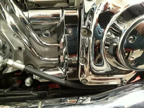 Motor Oil Line Nacelle Chrome Cover For Harley Heritage Softail 00-06 Classic Foto 4 de 4