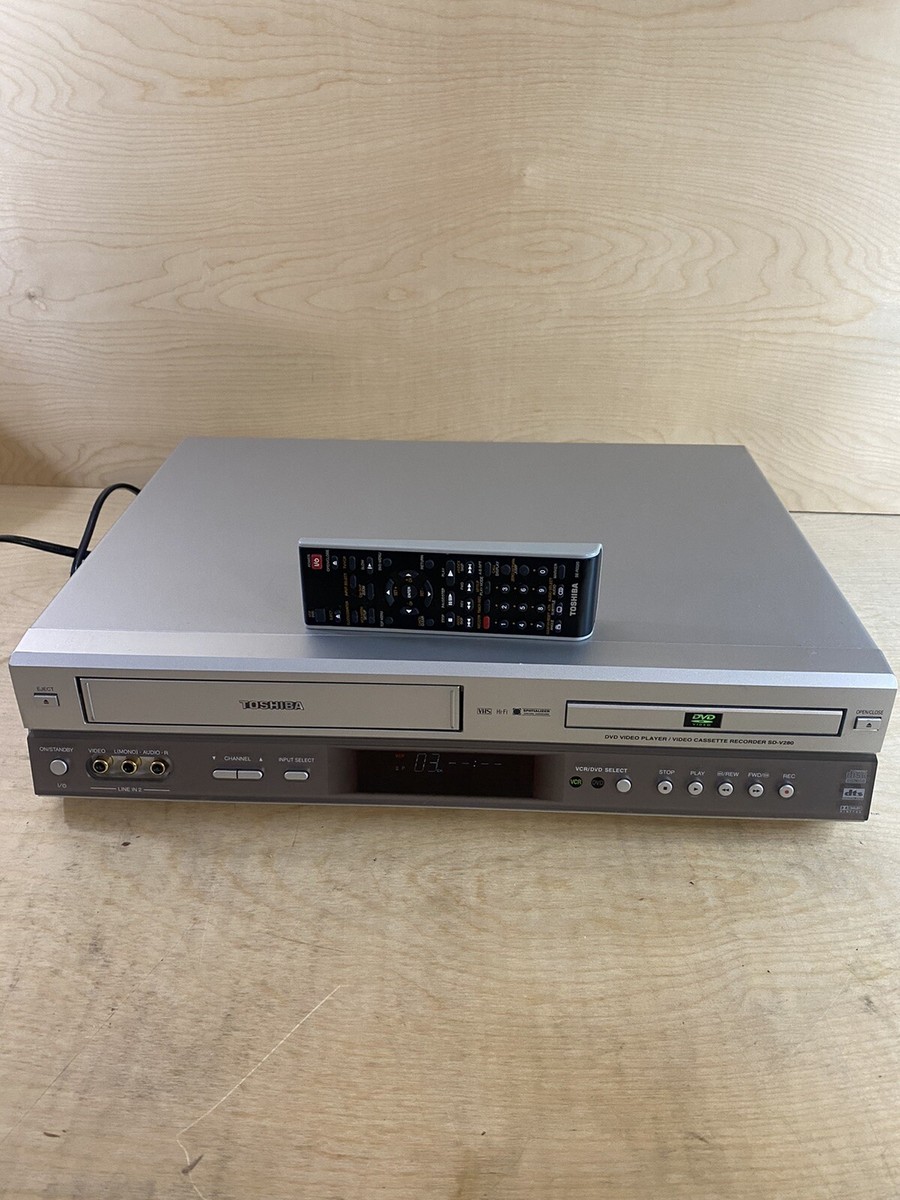 Toshiba SD-V280UA DVD/VCR Combo 4head Hifi VHS Recorder Works w