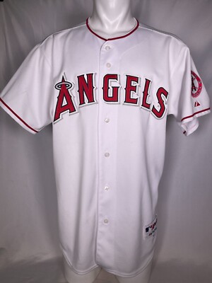 Anaheim Angels MLB Majestic 2002 Authentic White Home Jersey