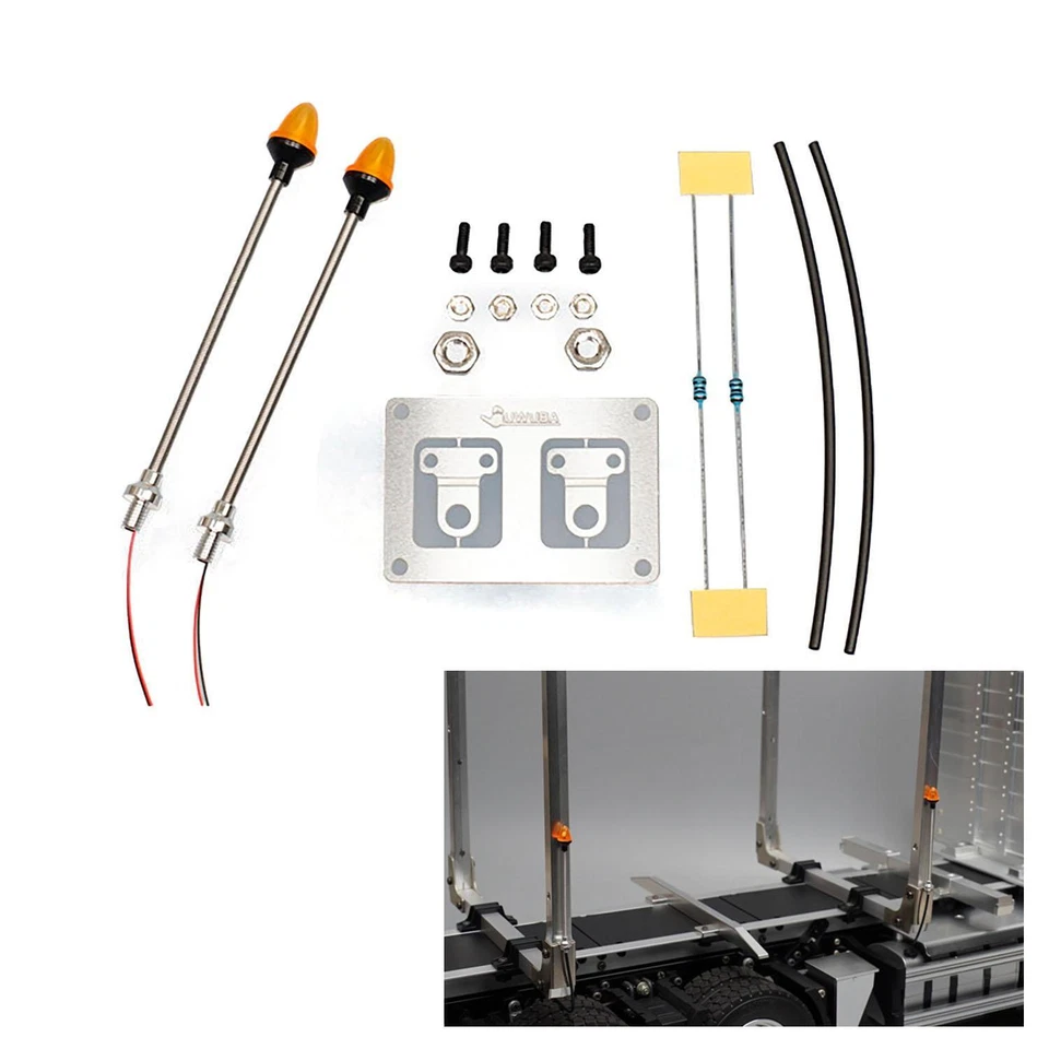 LED Markierungslicht Warnlampe für DIY TAMIYA 1/14 RC Traktor Bulldozer Dumper - Bild 3 von 4