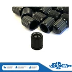 12x Black Plastic Tyre Valve Air Dust Caps Universal Car Van Truck Cycle
