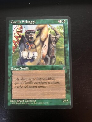 MTG BARBARY APES GORILLA SELVAGGI EXC IT_LG ITALIAN VINTAGE MAGIC