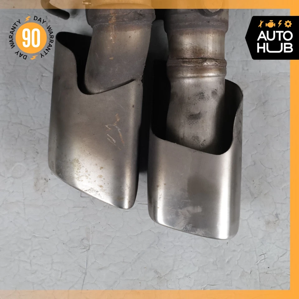 10-13 Porsche Panamera 970 Turbo Exhaust Muffler Mufflers Right & Left Set OEM - Image 4 of 4