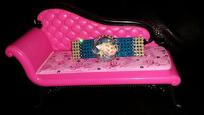  Crystals & SHELL DOME Jewelry BARRETTE Sand Opal/Turquoise VACATION!