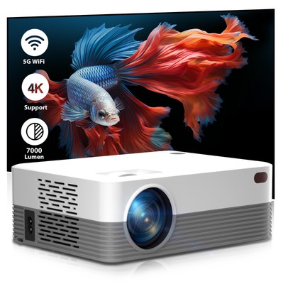 5G 4K Projector HD LED Smart WiFi Bluetooth Android, IOS Home Theater HDMI USB