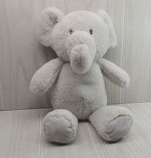 Kellytoy Kelly Baby plush elephant rattle light gray soft toy crinkle ears 2