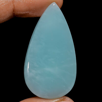 100% Natural Amazonite Pear Shape Cabochon Gemstone 69 Ct. 44X24X7 mm GC-39614