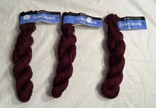 3 Hanks Berroco Linen Jeans Brown 70% Rayon 30% Linen, 80 Yards Each