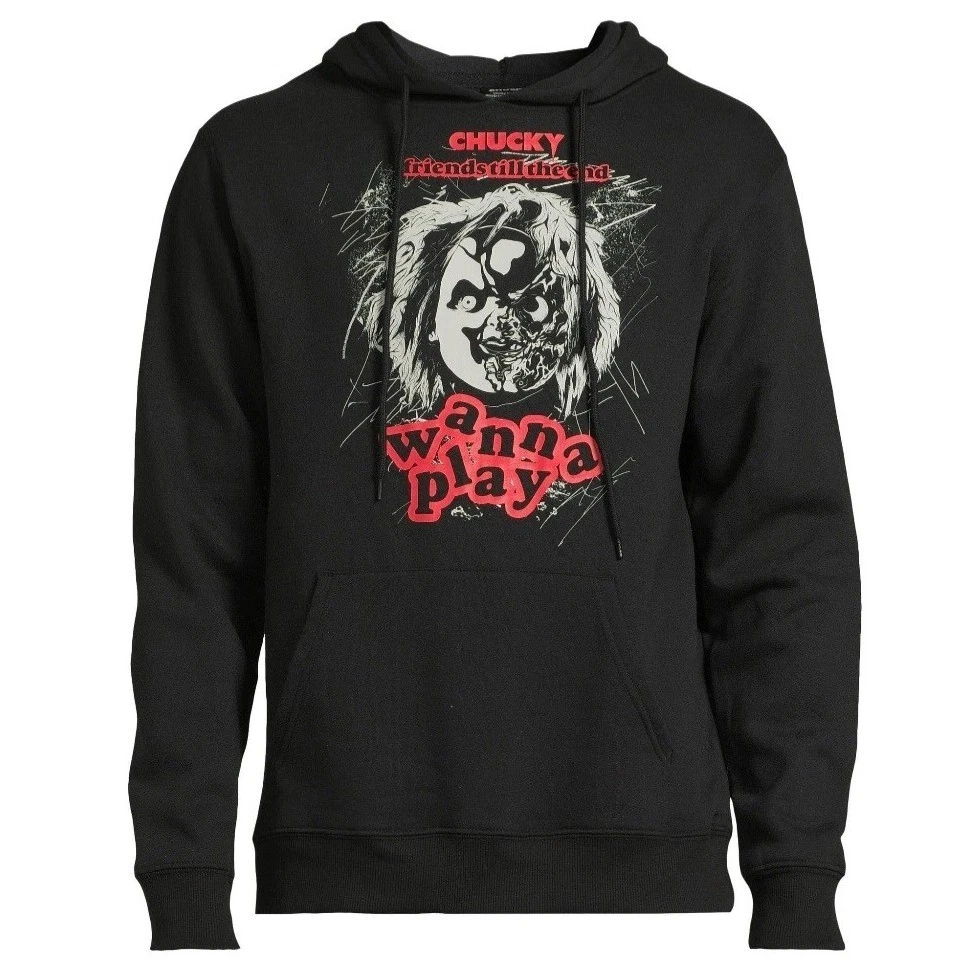Mens Chucky Pullover Hoodie Sweatshirt Size Medium Horror Halloween
