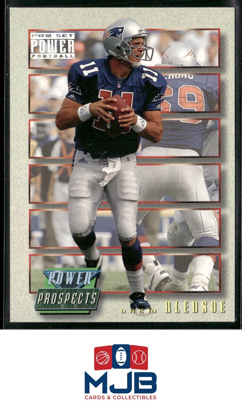 Drew Bledsoe #PP1 Football Cards 1993 Pro Set Power Update Prospects trading card — raw and PSA graded price guide