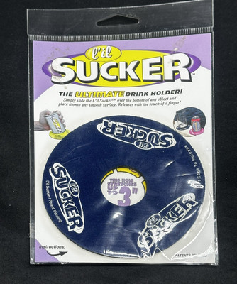 L'il Sucker The Ultimate Drink Holder And Suction Device For Boats Navy Blue New