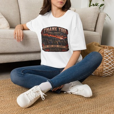 Thank You Forest Firefighters T-Shirt | Wildfire Gratitude Tee