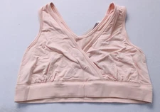 Kindred Bravely Women's Terry Racerback Nursing Bra BL1 Soft Pink Large-Busty