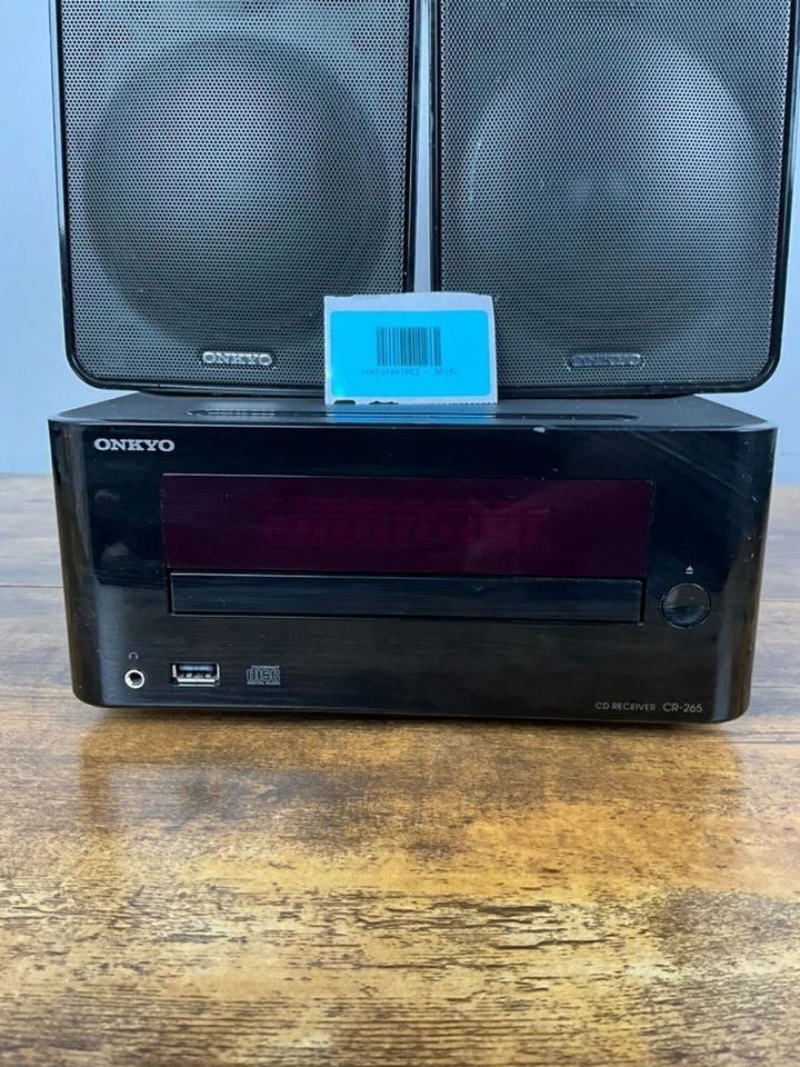 Onkyo CR-265 Mini Hi-Fi Stereo System CD Player Radio w/ D-T25 Speakers Tested - Image 2 of 4
