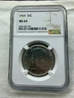 Beautiful NGC MS64 1964 Kennedy Half Dollar