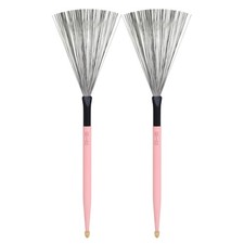2 Pieces Drum Brush Stick Two-sidedUse Drumstick Alternative Multi-Functional