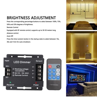 LED -Dimmer LED Dimmer Switch PWM 11 Keys Fernbedienung Für Bar
