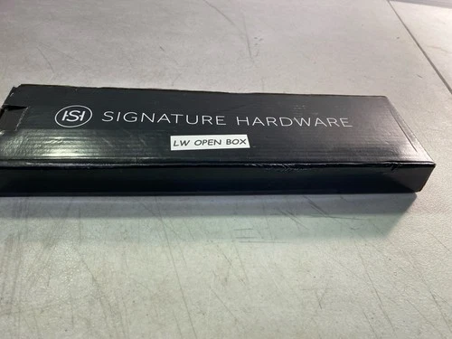 SHRSA120SMB Signature Hardware 12" Modern Wall Shower Arm & Flange, Matte Black - Picture 2 of 2