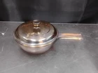 Pyrex Vision Corning Ware AMBER Glass .5 L/QT Sauce Pan Pot W/ Lid