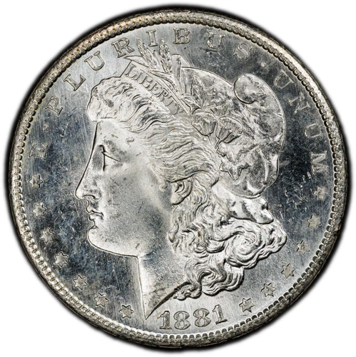 1881-S Morgan Silver Dollar - PCGS GOLD SHIELD MS65 - GORGEOUS SEMI-PL EXAMPLE!