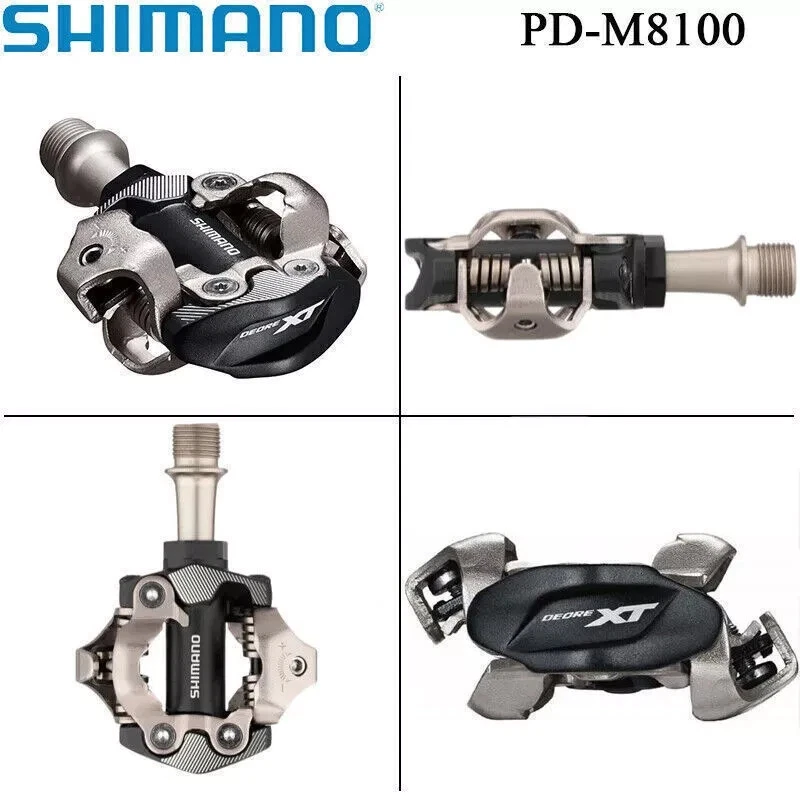 Shimano Deore XT PD-M8100 SPD XC MTB Mountain Bike Clipless Pedals w/SH51 Cleats - Image 4 of 4