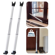 Rerishom Door Security Bar, Stoppers bar,Heavy 2 Pack, White