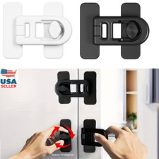 4Pcs Child Proof Refrigerator Lock Fridge Locks for Kids with Sticky Adhesive US