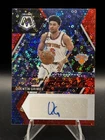 Quentin Grimes 2022-23 Panini Mosaic Auto Fast Break Red Prizm /49 Knicks/76ers