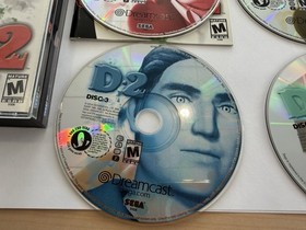 D2 [Sega Dreamcast, 2000]  Four-Disc Set Complete w/ Manual CLEAN DISCS Tested