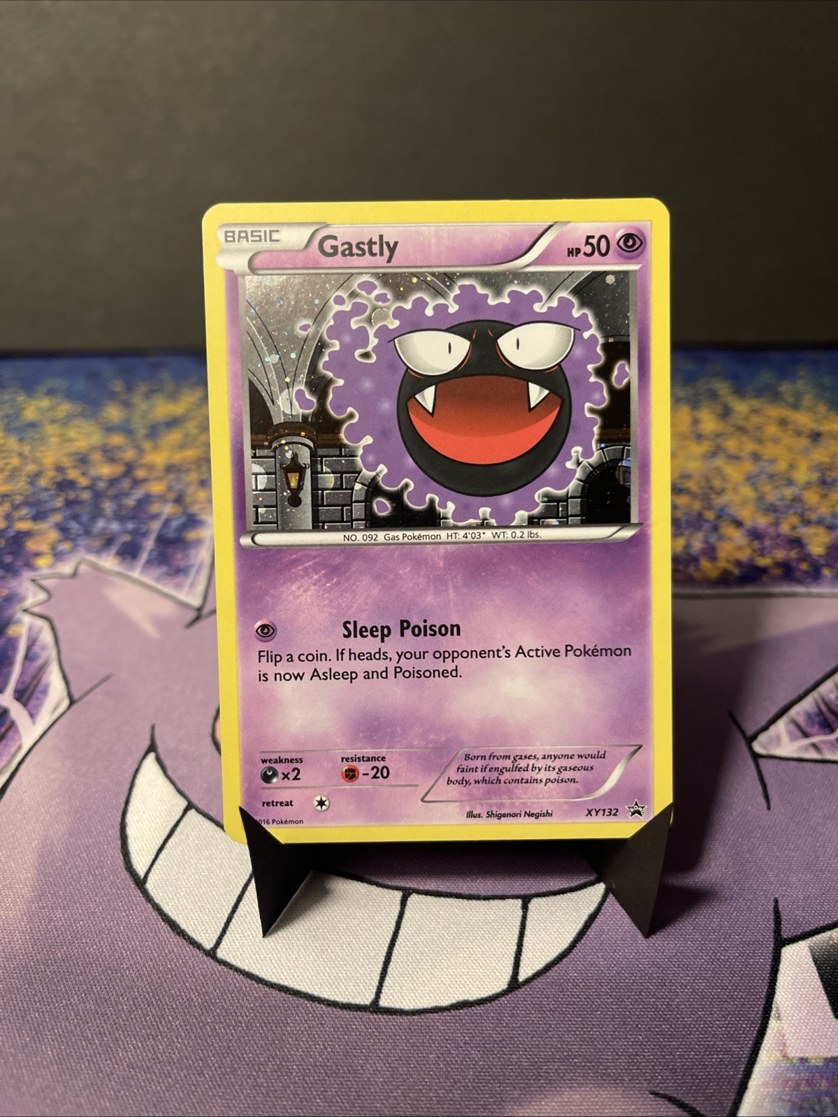 Pokémon TCG Gastly XY132 Holo Black Star Promo Card LP/MT Condition