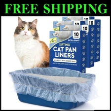 Tear-Resistant Cat Litter Liners - 50 Pack, 30 lb Capacity for Hassle-Free Care