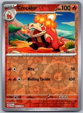 Crocalor 037/198 Uncommon Scarlet & Violet Pokemon Reverse Holo Near Mint