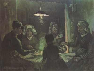 Vincent van Gogh 146 Kartoffelfresser Nuenen 1885 Kunstdruck Poster Leinwand Wand De