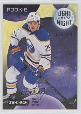 2022 Synergy Light Up The Night Rookies Neon Yellow /699 Owen Power #LNR-OP 0l4c