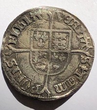 Mary Tudor Groat. Hammered silver coin. Metal detector find.