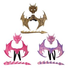 Dinosaurier-Flügel-Schwanzmaske für Kinder, Drachenkostüm für