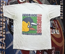 Vintage Toledo Mud Hens Mens Shirt XL Minor League Baseball 1997 MiLB