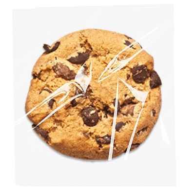 Cookie Bags with Seal 100 Pcs 4 x 4 In Clear Self Sealing Cellophane Bags for