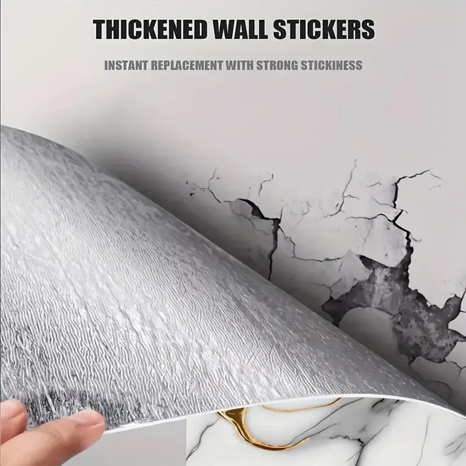 12-60x Self Adhesive Marble Effect Vinyl Tiles Flooring Kitchen Bathroom 30*30cm - Image 4 of 4