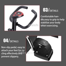 Exercise Bike Fitness Stationary Bicycle Cardio Workout Indoor Cycling w/LCD Mon 6