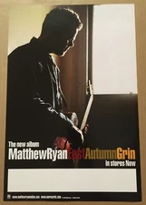 MATTHEW RYAN  Rare VINTAGE Double Sided 2000 TOUR PROMO POSTER for East CD 12x18