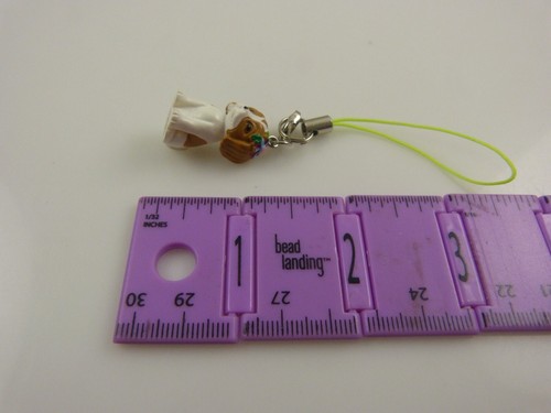 puppy dog cell phone or purse charm strap - 第 3/4 張圖片