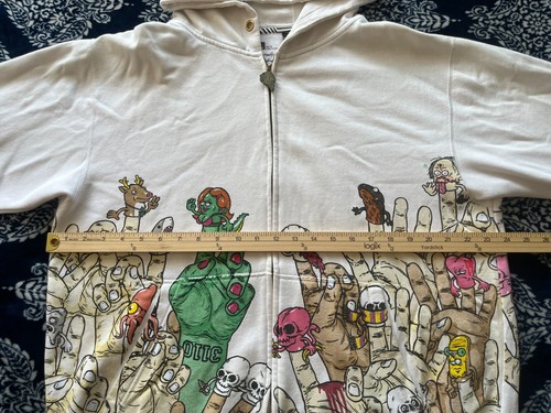 RARE Volcom x Todd Bratrud Fingers Graphic Hoodie Men's Size LARGE (A424813) - Picture 11 of 15