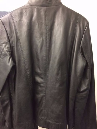Ladies Casual Fashion Leather Black Jacket STYLE 090 - Picture 2 of 2