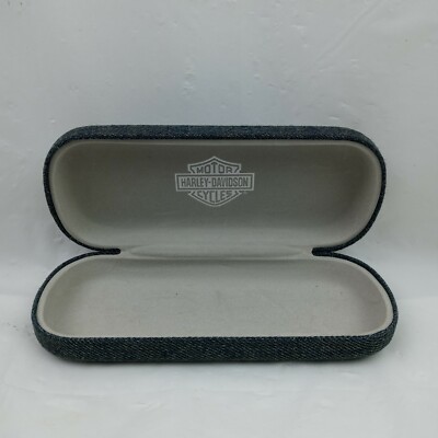 Harley Davidson Eyeglasses Case Hard Shell Denim Sunglasses  display picture 1