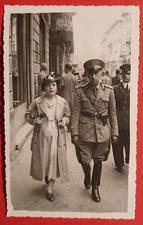 PHOTO PHOTO CART. WW2 ROYAL OFFICIAL BOLOGNA S. PETRONIO ANIMATED 1939 (F 16 )