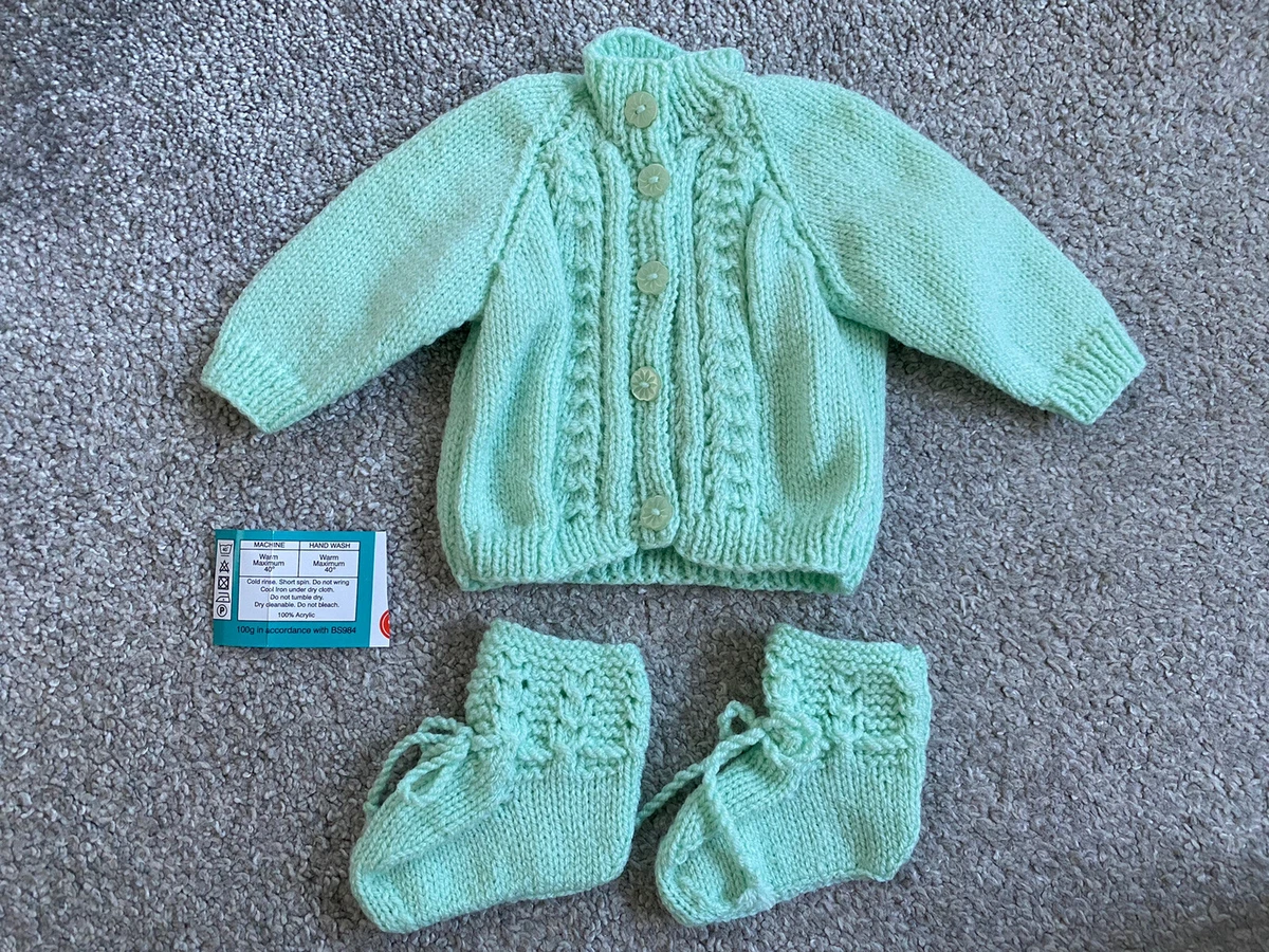 Hand knitted top baby cardigans ebay
