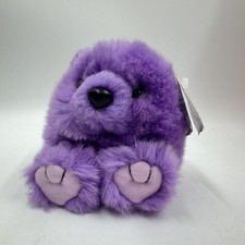 Puffkins Swibco Violet the Bear 1994 Vintage Plush Stuffed Animal 4"
